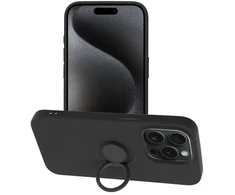 Dėklas Oem Case for iPhone 15 PRO Silicone Ring juodas