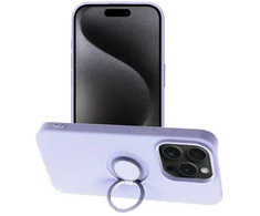 Dėklas Oem Case for iPhone 15 PRO Silicone Ring violetinė
