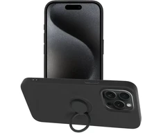 Dėklas Oem Case for iPhone 15 PRO MAX Silicone Ring juodas