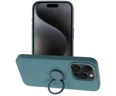 OEM dėklas iPhone 15 PRO silikoniniam žiedui žalias