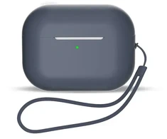 Hurtel Silikoninis dėklas skirtas AirPods 3 + wrist strap lanyard - mėlynas
