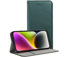 Oem Atverčiamas dėklas, skirtas „Xiaomi Redmi NOTE 15 5G Smart Magneto“, tamsiai žalias