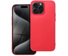 OEM dėklas, skirtas iPhone 15 PRO MAX, minkštas, raudonas
