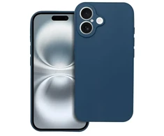Forcell OEM dėklas, skirtas iPhone 16, minkštas, tamsus, mėlynas
