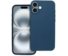 OEM dėklas, skirtas iPhone 16 PLUS, minkštas, tamsus, mėlynas