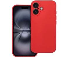 Forcell OEM dėklas, skirtas iPhone 16, minkštas, raudonas