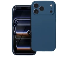 OEM dėklas, skirtas iPhone 17 Pro Max / 18 Pro Max (žemas kameros kraštas), minkštas, tamsus, mėlynas