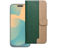 Oem Dėklas su klapką na Samsung A57 Split Book zielono-auksinė