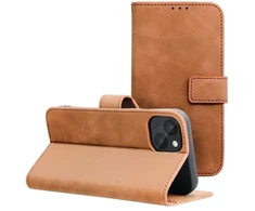 Forcell OEM atverčiamas dėklas, skirtas iPhone 13 Tender Book ruda