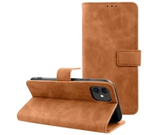 OEM atverčiamas dėklas, skirtas iPhone 11 Tender Book ruda