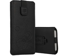 Oem WONDER Deko Pouch dėklas (Size M) skirtas Apple iPhone 5/Nokia 215 4G/225/5310 2020 juodos spalvos