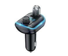 Yesido Transmitter FM Y44 MP3, Bluetooth - 2xUSB + Micro SD - 20W juodas