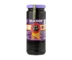 Olīvas ar kauliņiem, melnas OLICOOP, 345g