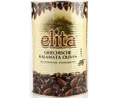 Olīvas Kalamata ar kauliņiem ELITA, 4.1kg/2.5kg
