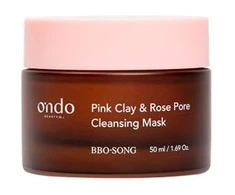 Ondo Beauty 36.5 BBO-SONG Rožinė Clay &amp; Rose Pore Cleansing Mask 50 ml