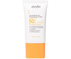 Ondo Beauty 36.5 CHOK-CHOK Ceramides &amp; Cica Protective Sun Kreminis SPF 50+ apsauginis veido kremas nuo saulės, 50 ml