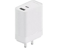 Oppo SuperVOOC USB-C 100W Travel Charger + USB-C Data Cable Baltas