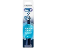 Oral B IO Ultimate Clean elektrinio šepetėlio keičiamos galvutės, juodos, 4 vnt.