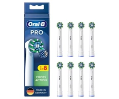 Braun „Oral-B CrossAction“, 8 vnt., Balta, 3 mėn., „Oral-B“, Dėžutė