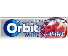 Orbit Baltas Raspberry Pomegranate Stickpack 10 gab.
