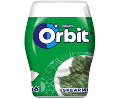 Kramtomoji guma su saldikliais ORBIT becukrė mėtų skonio spearmint, 64g