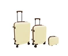 Kelioninis ORDINETT 3 dalių komoda 60L (42x25x64cm) + 43L (36x23x56cm) + 15L (24x17x33cm) balta