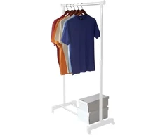 ORDINETT Deluxe Clothes Rack Baltas 88x43x98-175cm baltas