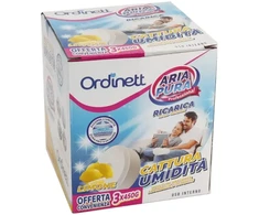 Sausintuvas ORDINETT Drėgmę sugeriančios papildymo tabletės 450 g x 3 vnt. citrina
