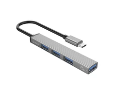 Orico AH-13 USB-C Hub Docking Station 1x USB-A 3.0 + 3x USB-A 2.0 – pilkos spalvos
