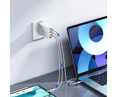 Orico CDX 100W 5A Power Delivery USB-C – USB-C 1m kabelis – baltos spalvos