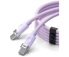 Orico CDX duomenų perdavimo ir įkrovimo kabelis | USB-C į USB-C | 60W | 1m | violetinė