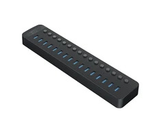 Orico CT2U3-16AB 16x USB-A 3.0 Hub with Switches – juodos spalvos