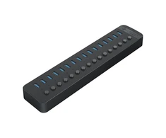 Orico CT2U3-16AB 16x USB-A 3.0 Hub with Switches – juodos spalvos