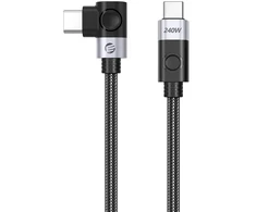 Orico CW240 USB-C į USB-C PD 240W 2m kampinis kabelis - Juodas