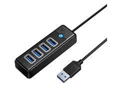 Orico Hub USB iki 4x USB 3.0, 5 Gbps, 0.15 m (juodas)