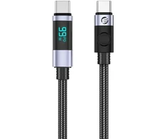 Orico LDC2C USB-C - USB-C PD 100 W laidas su LED Ekranas 480 Mb/s 2 m - 2 vnt. - Juodas