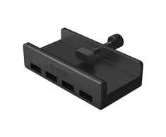 Orico MH4PU Hub Clamp-Mounted 4x USB-A 3.0 – juodos spalvos