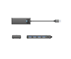 Orico PAPW4A-C3 USB-A Hub Docking Station 4x USB-A 3.0 – juodos spalvos