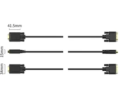 Orico XD-DITV cable DVI 24+1 VGA Full HD adapter 5 m - juodas