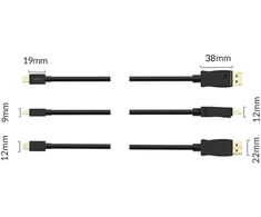 Orico XD-MDTH4 4K 30Hz Mini DisplayPort į HDMI kabelis 3m - Juodas
