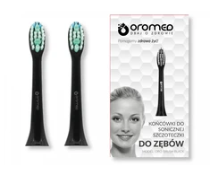 „OROMED ORO-BRUSH BLACK“ sonic dantų šepetėlio galvutės