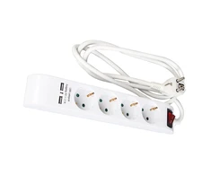 Asus Przedłużacz 4-gniazdowy 1.4m a/su/s/USB 2.1A 3x1.5mm KF-GSB-04KU3X1.5/1.4M