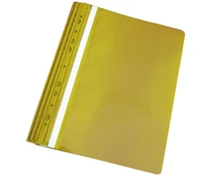 Panta Plast Mape ātršuvējs iesienamais A4 formāts, dzeltena, 10 gab./iepak.