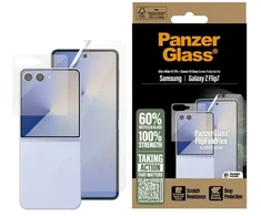 Panzer Glass Apsauginis rinkinys „PanzerGlass FlipFoldFlex 2-in-1 Classic Fit Glass“ + itin plataus tvirtinimo TPU plėvelė, skirta „Samsu“