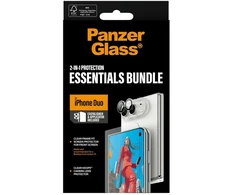Panzer Glass PanzerGlass Essentials 2w1 szkło+lens do iPhone Duo