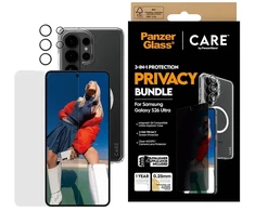 Panzer Glass Rinkinys ochronny CARE by PanzerGlass Privacy 3w1 Dėklas+Szkło+Lens do Samsung Galaxy S26 Ultra