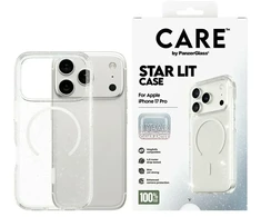 Dėklas Panzer Glass „CARE by PanzerGlass Flagship Urban Explorer“ su baltu „MagSafe“ dėklu, skirtu „iPhone 17 Pro Star Lit“