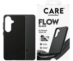 Panzer Glass „CARE by PanzerGlass Flow“ juodas QI dėklas, skirtas „Samsung Galaxy S26“ – juodas