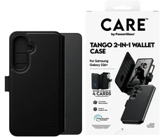 Panzer Glass „CARE by PanzerGlass Tango 2in1“ piniginės dėklas, skirtas „Samsung Galaxy S26+“ – juodas