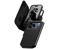 „Panzer Glass CARE by PanzerGlass Feature Tango 2in1“ piniginės dėklas su „MagSafe“ jungtimi, skirtas „iPhone 17 Pro“ – Juodas
